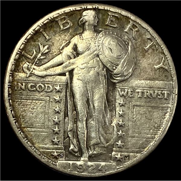 1924-S Standing Liberty Quarter NEARLY  UNCIRCULATED