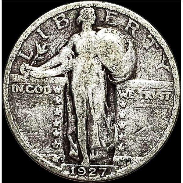 1927-S Silver Standing Liberty Quarter NICELY  CIRCULATED