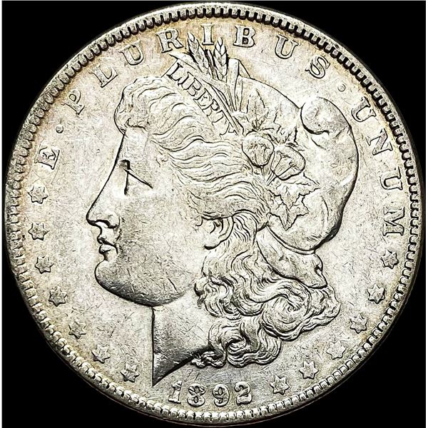 1892 Silver Morgan Dollar CLOSELY  UNCIRCULATED
