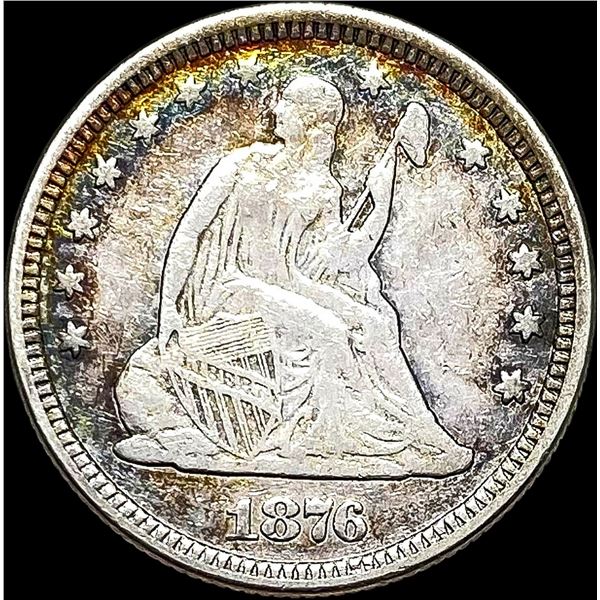 1876 Seated Liberty Quarter NEARLY  UNCIRCULATED