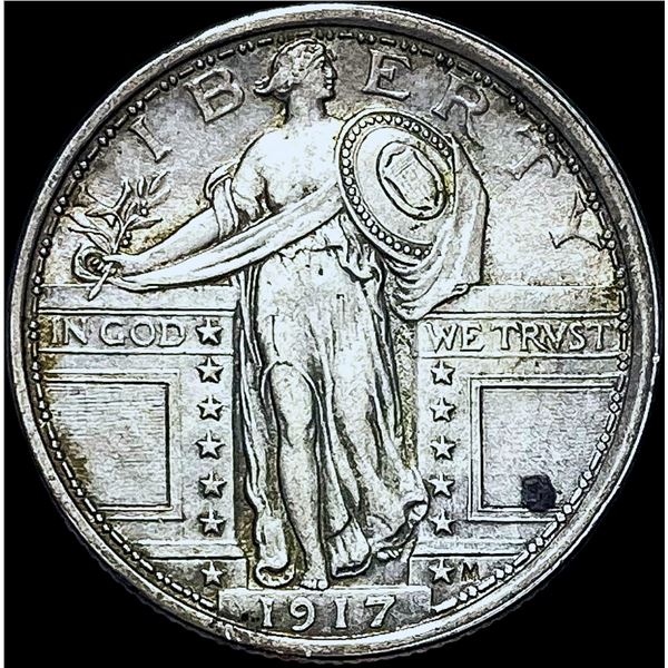 1917 Type 1 Standing Liberty Quarter CHOICE  AU