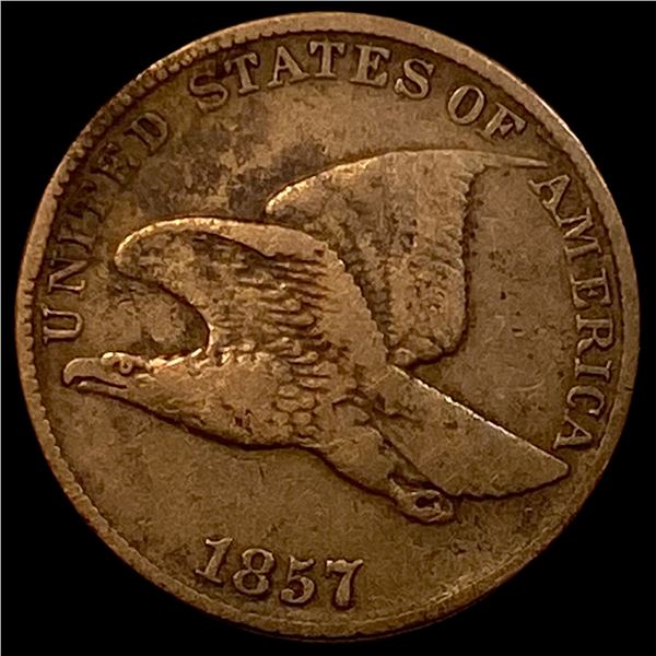 1857 Copper-Nickel Flying Eagle Cent LIGHTLY  CIRCULATED
