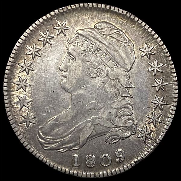 1809 Silver Capped Bust Half Dollar NEARLY  UNCIRCULATED