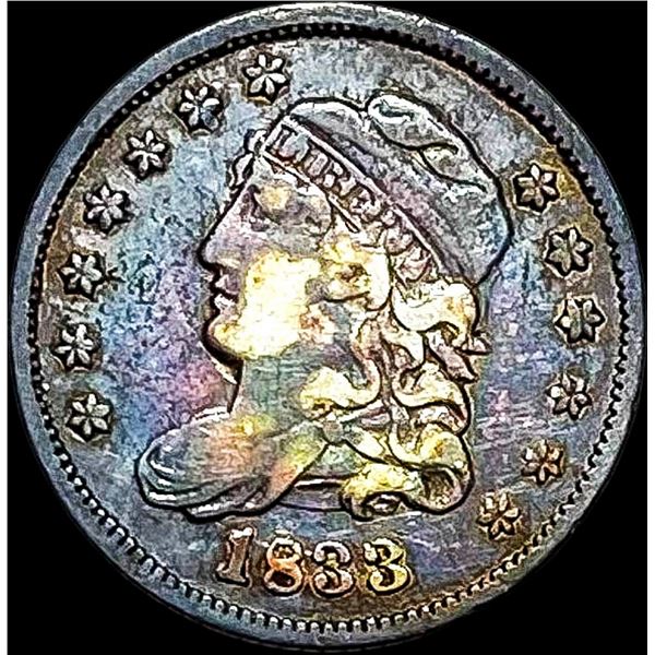 1833 Capped Bust Half Dime ABOUT UNCIRCULATED