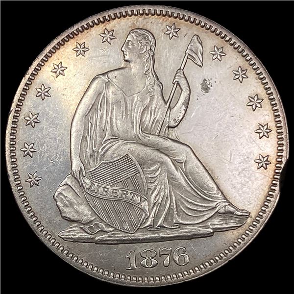 1876 Seated Liberty Half Dollar CLOSELY UNCIRCULATED