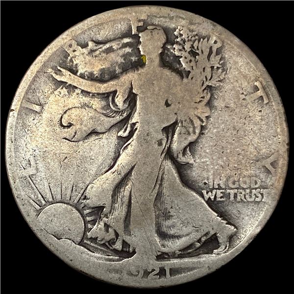 1921-S Silver Walking Liberty Half Dollar NICELY CIRCULATED