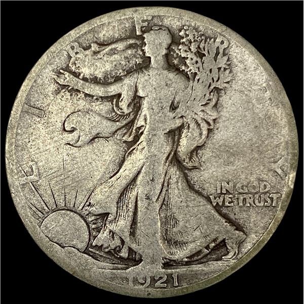 1921-S Silver Walking Liberty Half Dollar NICELY CIRCULATED