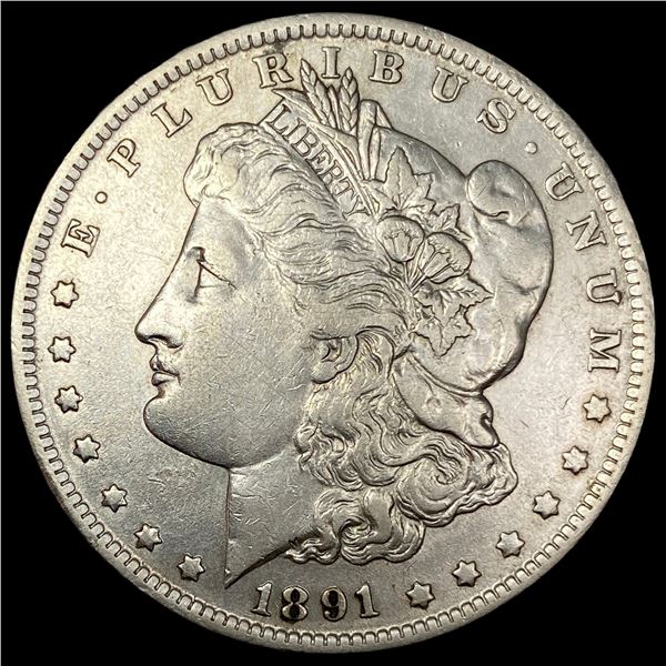 1891 Morgan Silver Dollar CLOSELY UNCIRCULATED