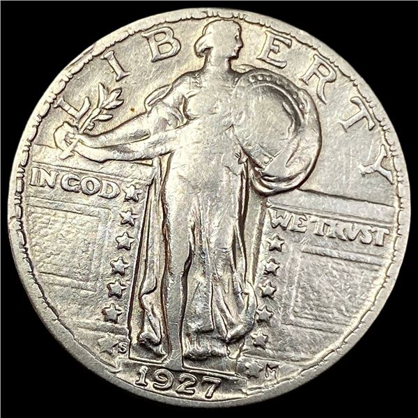 1927-S Silver Standing Liberty Quarter NEARLY UNCIRCULATED