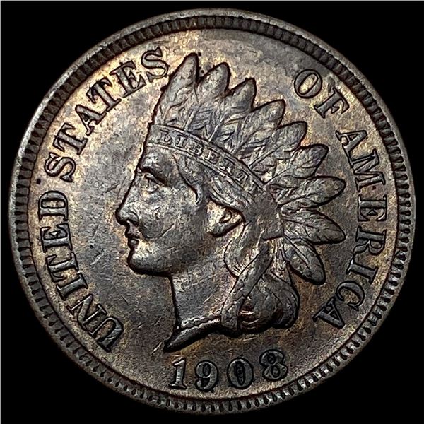 1908-S Copper Indian Head Cent CLOSELY UNCIRCULATED