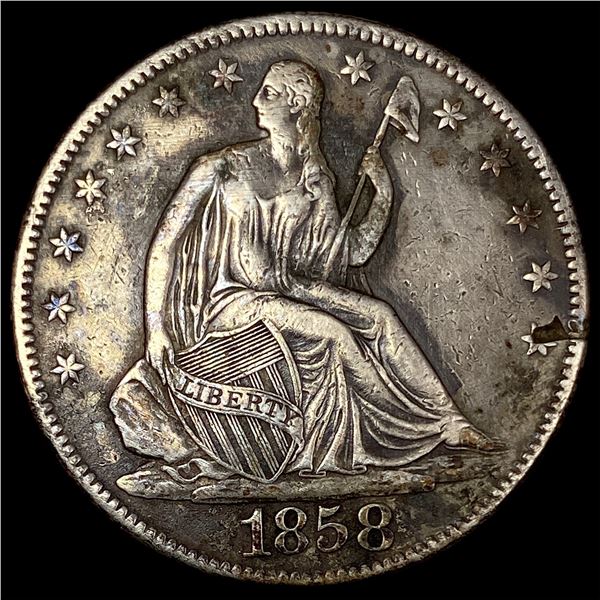 1858-O Silver Half Dollar HIGH GRADE