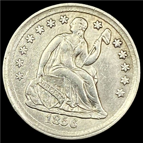 1856 Seated Liberty Silver Half Dime CLOSELY UNCIRCULATED