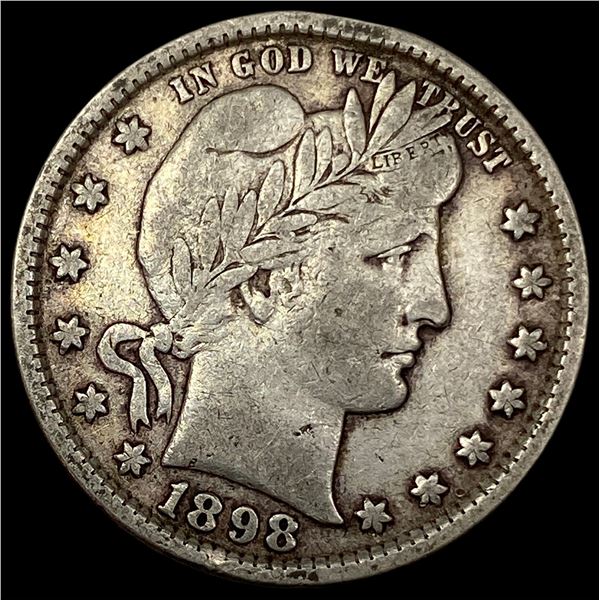 1898 Barber Silver Quarter LIGHTLY CIRCULATED