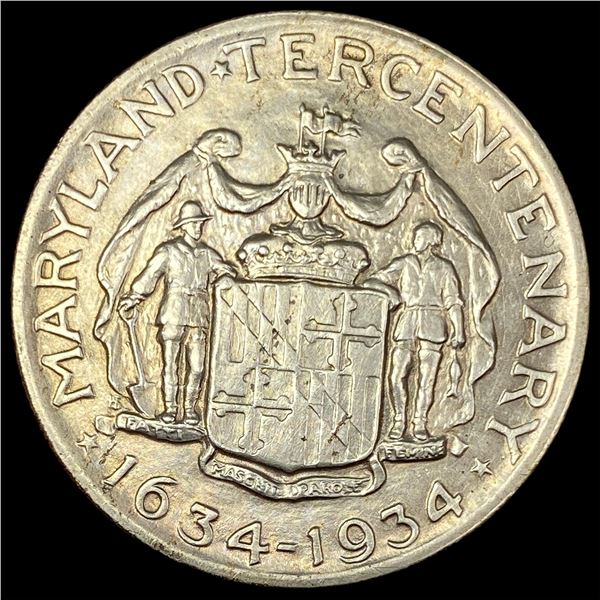 1934 Silver Half Dollar Maryland Tercentenary CHOICE BU
