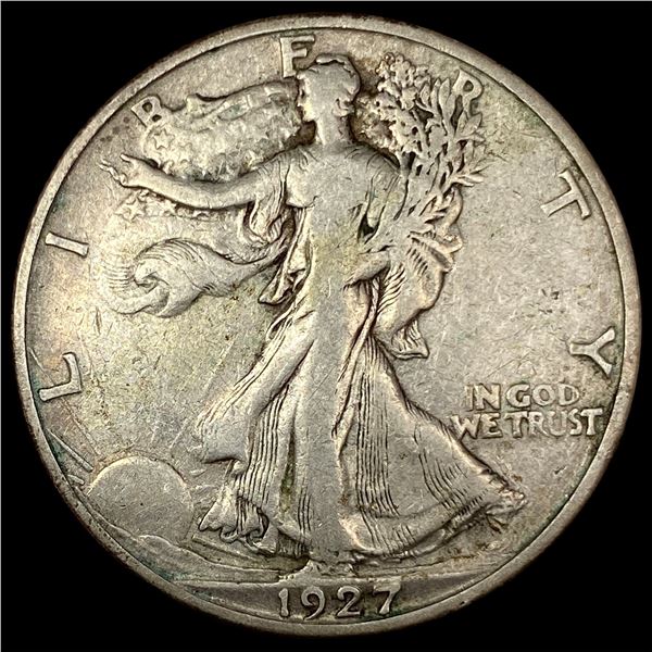 1927-S Silver Walking Liberty Half Dollar NEARLY UNCIRCULATED