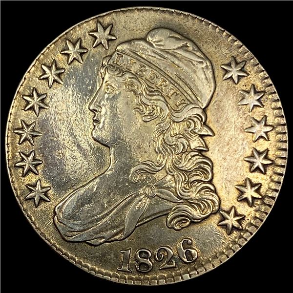 1826 Capped Bust Half Dollar CLOSELY UNCIRCULATED