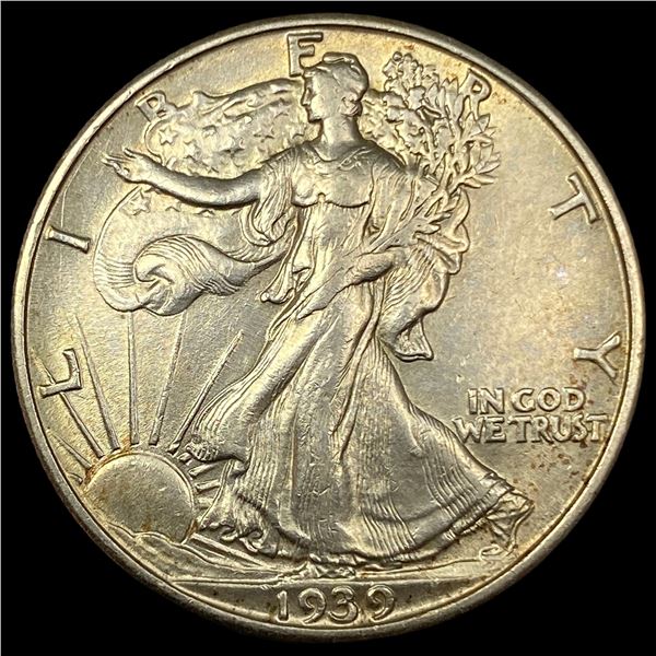1939-S Silver Half Dollar Walking Liberty CLOSELY UNCIRCULATED