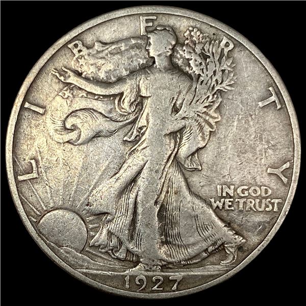 1927-S Silver Walking Liberty Half Dollar LIGHTLY CIRCULATED