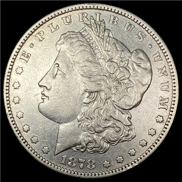 1878 Silver Morgan Dollar NEARLY UNCIRCULATED