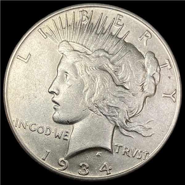 1934-S Silver Peace Dollar CLOSELY UNCIRCULATED