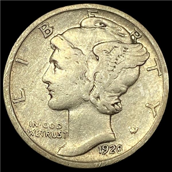 1928 Mercury Dime LIGHTLY CIRCULATED