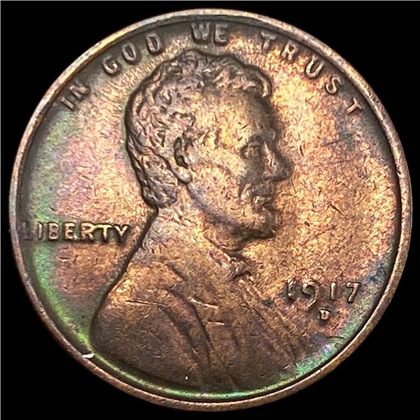 1917-D Lincoln Wheat Cent NEARLY UNCIRCULATED
