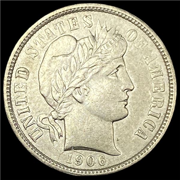 1906 Barber Dime CLOSELY UNCIRCULATED