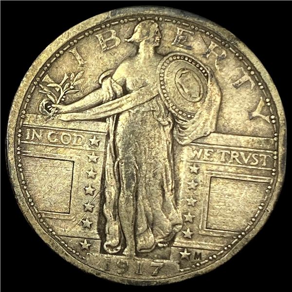 1917-M Type 1 Standing Liberty Quarter NEARLY UNCIRCULATED