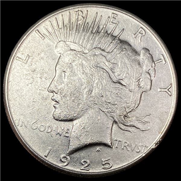 1925-S Silver Peace Dollar CLOSELY UNCIRCULATED