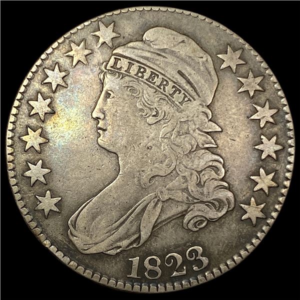1823 Capped Bust Half Dollar LIGHTLY CIRCULATED
