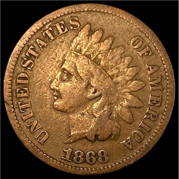 1868 Indian Head Cent NICELY CIRCULATED