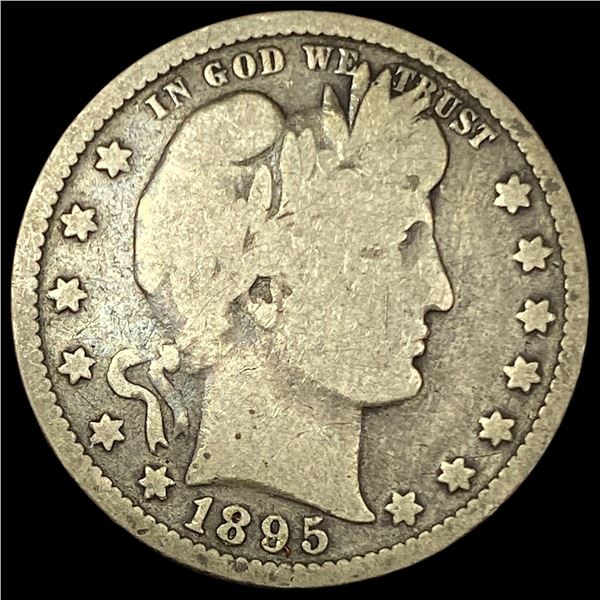 1895 Silver Barber Quarter NICELY CIRCULATED