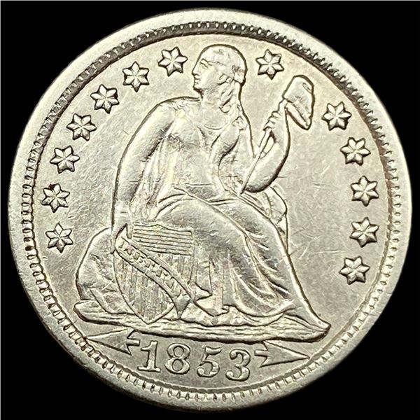 1853 Arrows Seated Liberty Dime CLOSELY UNCIRCULATED