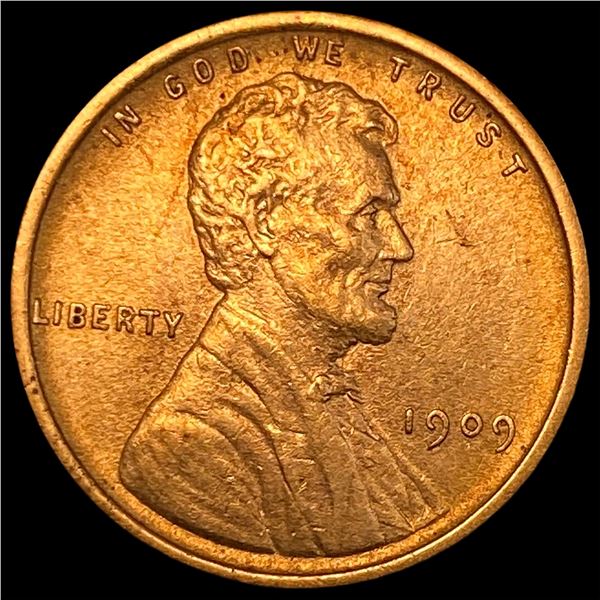 1909 Lincoln Wheat Cent NEARLY UNCIRCULATED