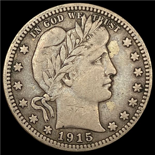 1915 Barber Silver Quarter LIGHTLY CIRCULATED