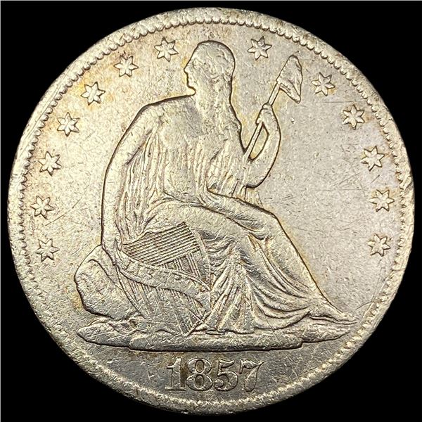 1857-O Silver Half Dollar NEARLY UNCIRCULATED