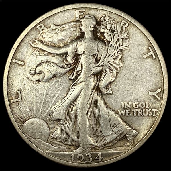 1934-S Silver Walking Liberty Half Dollar NEARLY UNCIRCULATED