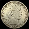 1897 Silver Half Dollar (Barber) LIGHTLY CIRCULATED