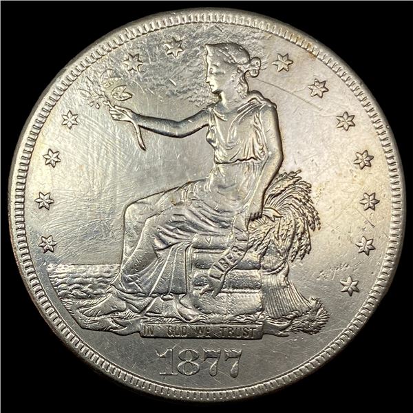 1877-S Silver Trade Dollar CLOSELY UNCIRCULATED