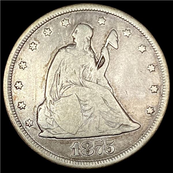 1875-CC Silver Twenty Cents NICELY CIRCULATED