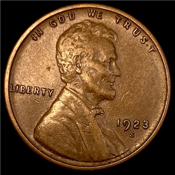 1923-S Lincoln Wheat Cent NEARLY UNCIRCULATED