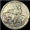 1925 Silver Stone Mountain Half Dollar NEARLY UNCIRCULATED