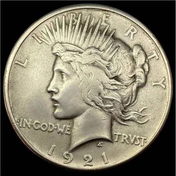 1921 Silver Peace Dollar NEARLY UNCIRCULATED