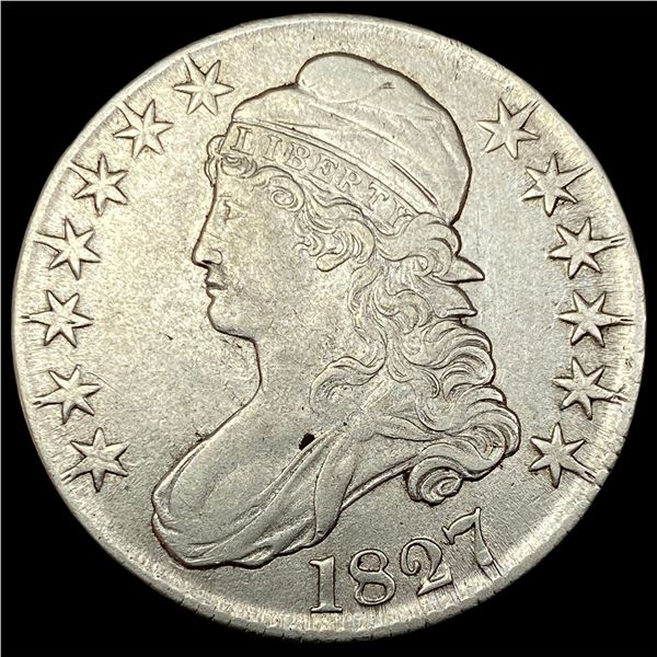 1827 Capped Bust Half Dollar NEARLY UNCIRCULATED