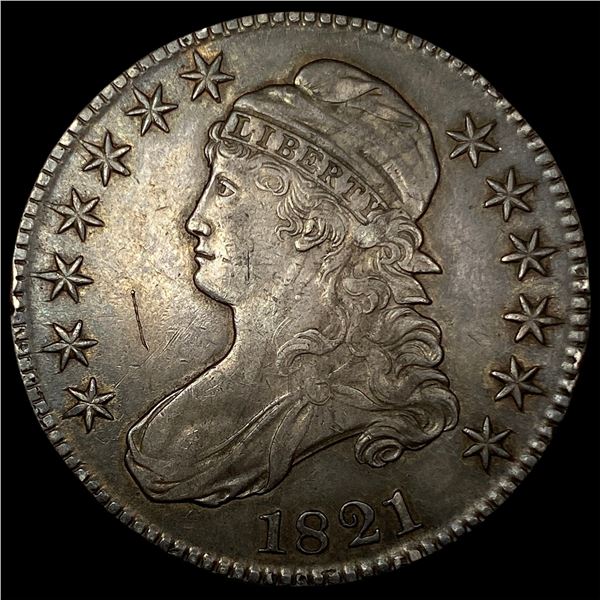 1821 Capped Bust Half Dollar NEARLY UNCIRCULATED