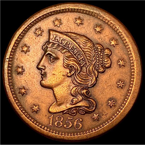 1856 Braided Hair Large Cent CLOSELY UNCIRCULATED