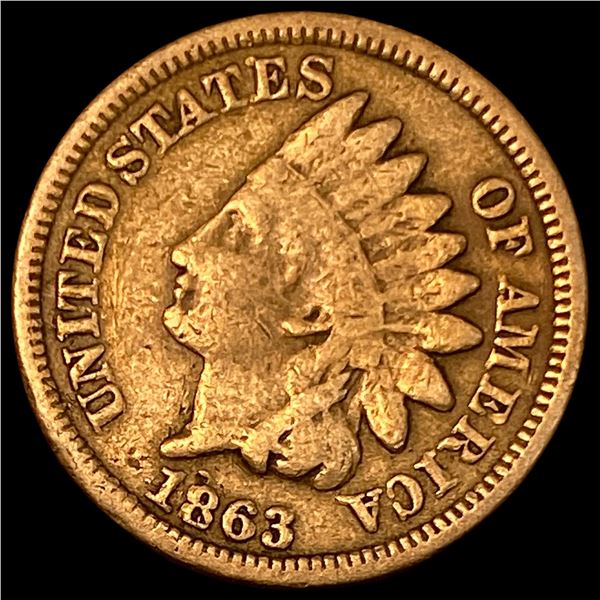 1863 Indian Head Cent LIGHTLY CIRCULATED