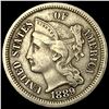 Image 1 : 1889 Nickel Three-Cent Piece NEARLY UNCIRCULATED