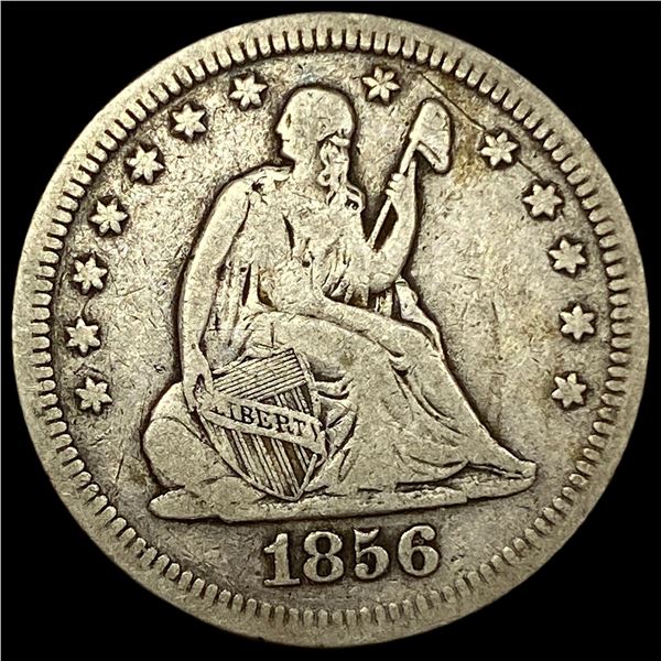 1856 Seated Liberty Silver Quarter LIGHTLY CIRCULATED