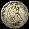 Image 1 : 1856 Seated Liberty Silver Quarter LIGHTLY CIRCULATED